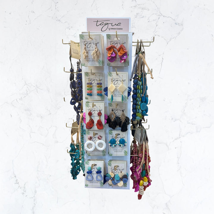 Tagua Earring Program (4 Sided Display)