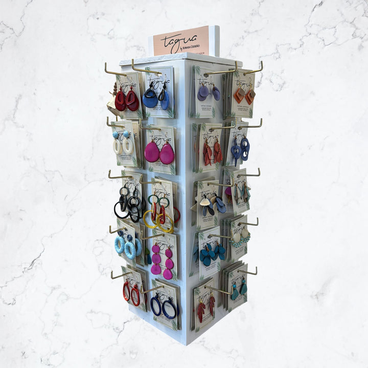 Tagua Earring Program (4 Sided Display)